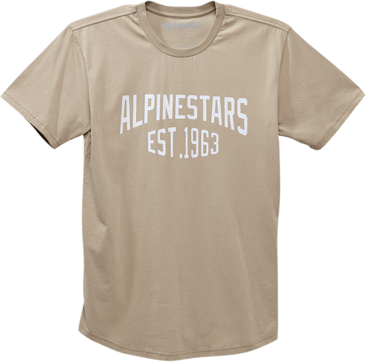 Alpinestars Arched Premium T-Shirt - Khaki, 2XL - Part Number 123071508892L - Kelly Motorsports