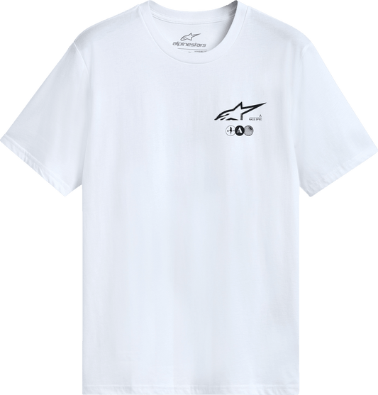Alpinestars Asym CSF T-Shirt – White – 2XL, Part Number 1215-72270-20-2X - Kelly Motorsports