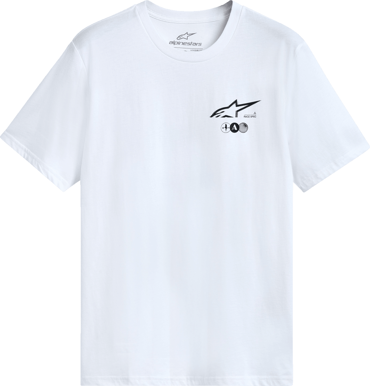 Alpinestars Asym CSF T-Shirt - White - Large, Part Number 1215-72270-20-L - Kelly Motorsports