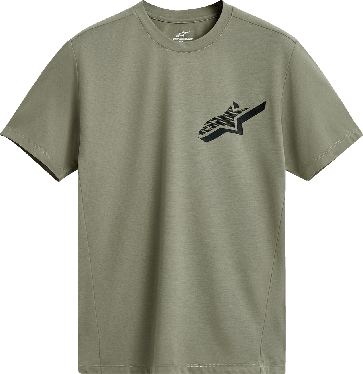 Alpinestars Attrition Performance T-Shirt - Light Green/Black, Size Large (Part No. 1215-73400-61-L) - Kelly Motorsports
