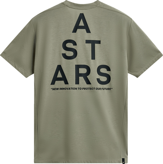 Alpinestars Attrition Performance T-Shirt - Light Green/Black, Size Large (Part No. 1215-73400-61-L) - Kelly Motorsports