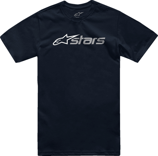 Alpinestars Blaze 2.0 T-Shirt - Navy/White/Gray, Medium - Part No. 1214-73108-7038-M - Kelly Motorsports