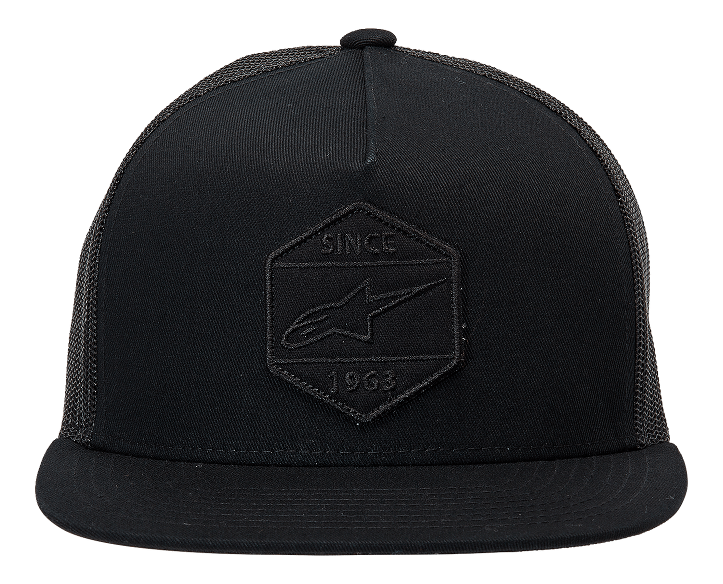 Alpinestars Bolt Trucker Hat - Black/Black, One Size, Part Number 1213810141010OS - Kelly Motorsports
