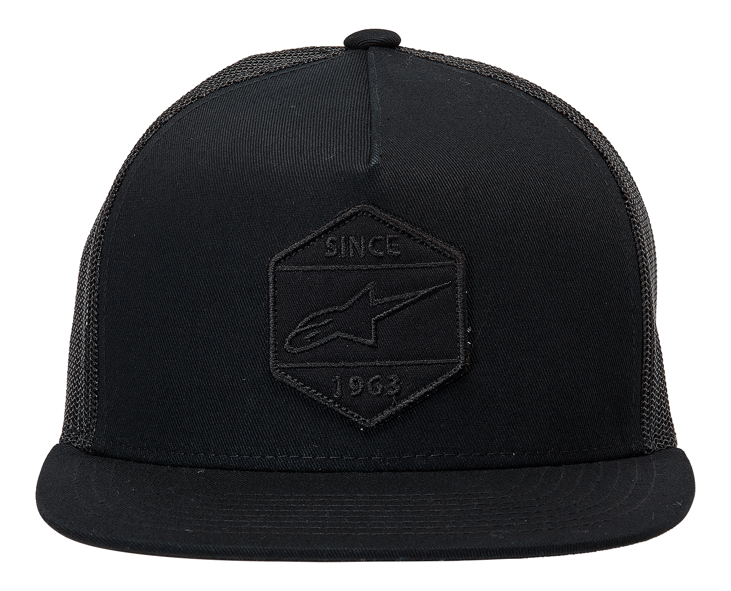 Alpinestars Bolt Trucker Hat - Black/Black, One Size, Part Number 1213810141010OS - Kelly Motorsports
