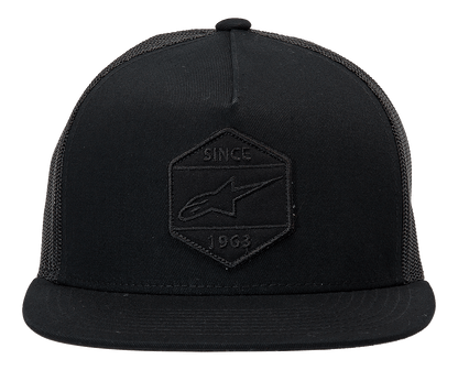 Alpinestars Bolt Trucker Hat - Black/Black, One Size, Part Number 1213810141010OS - Kelly Motorsports