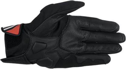 Alpinestars Booster Gloves Black/Red 2XL - Durable Motorcycle Riding Gloves with Impact Protection - Kelly Motorsports
