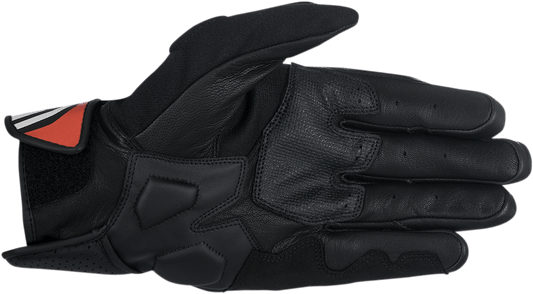 Alpinestars Booster Gloves Black/Red 2XL - Durable Motorcycle Riding Gloves with Impact Protection - Kelly Motorsports