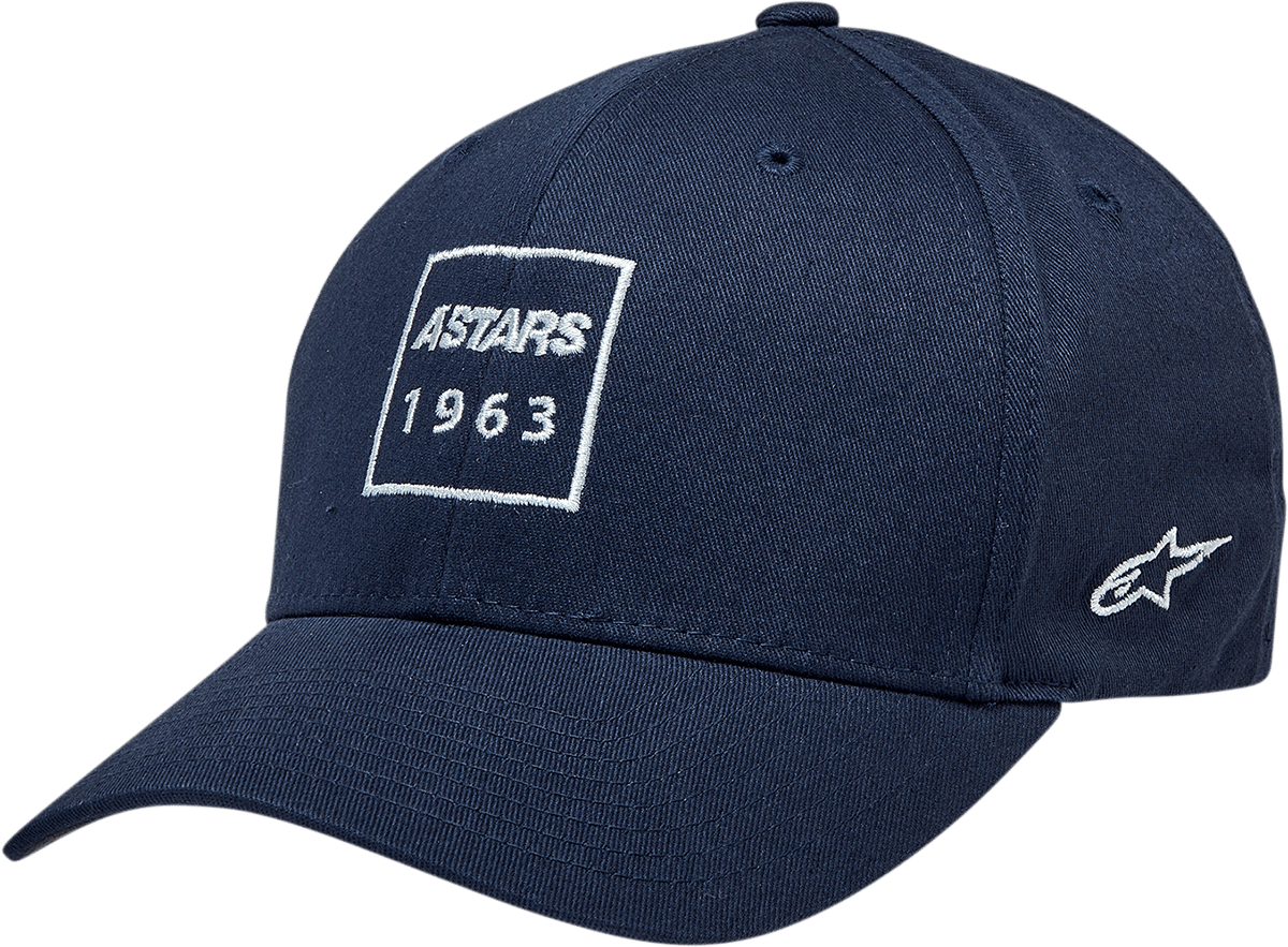 Alpinestars Boxed Navy Hat with Embroidery - Small/Medium (Part 12128122070S/M) - Kelly Motorsports