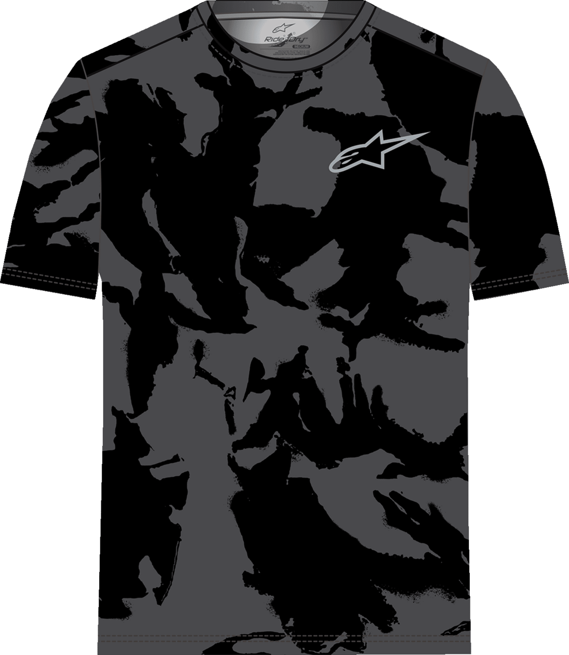 Alpinestars Camo Performance T-Shirt - Black/Camo, 2XL - Part Number 1214-70020-160-2XL - Kelly Motorsports