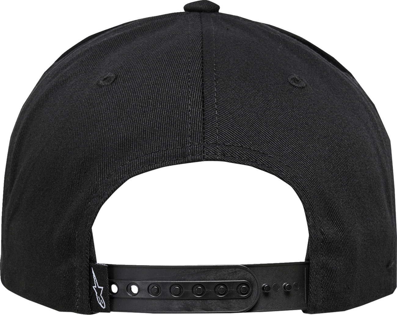 Alpinestars Candy Hat - Black, Structured Flat Bill Cap with Embroidery and Tiger Camo Ripstop Fabric - Kelly Motorsports