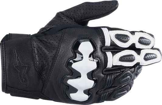 Alpinestars Celer V3 Leather Motorcycle Gloves - Black/White, Small - Kelly Motorsports