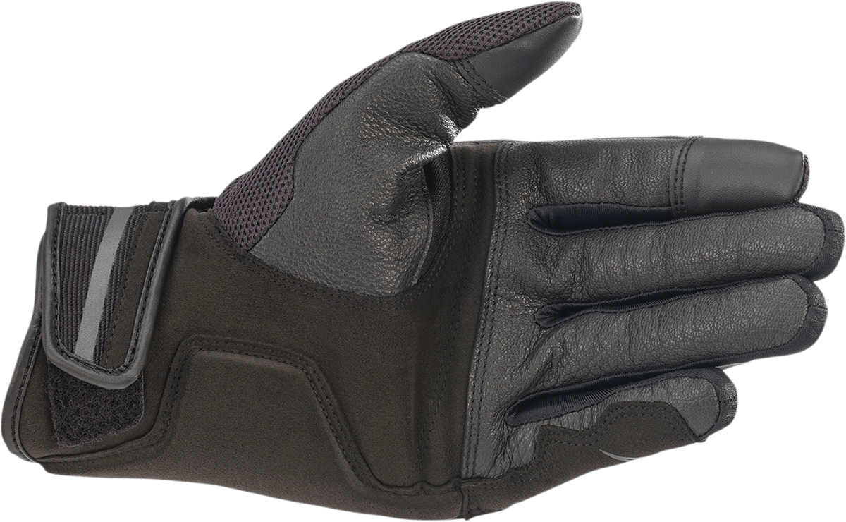 Alpinestars Chrome Gloves - Black & Tar Gray, Small - Part 3568721-1169-S - Kelly Motorsports