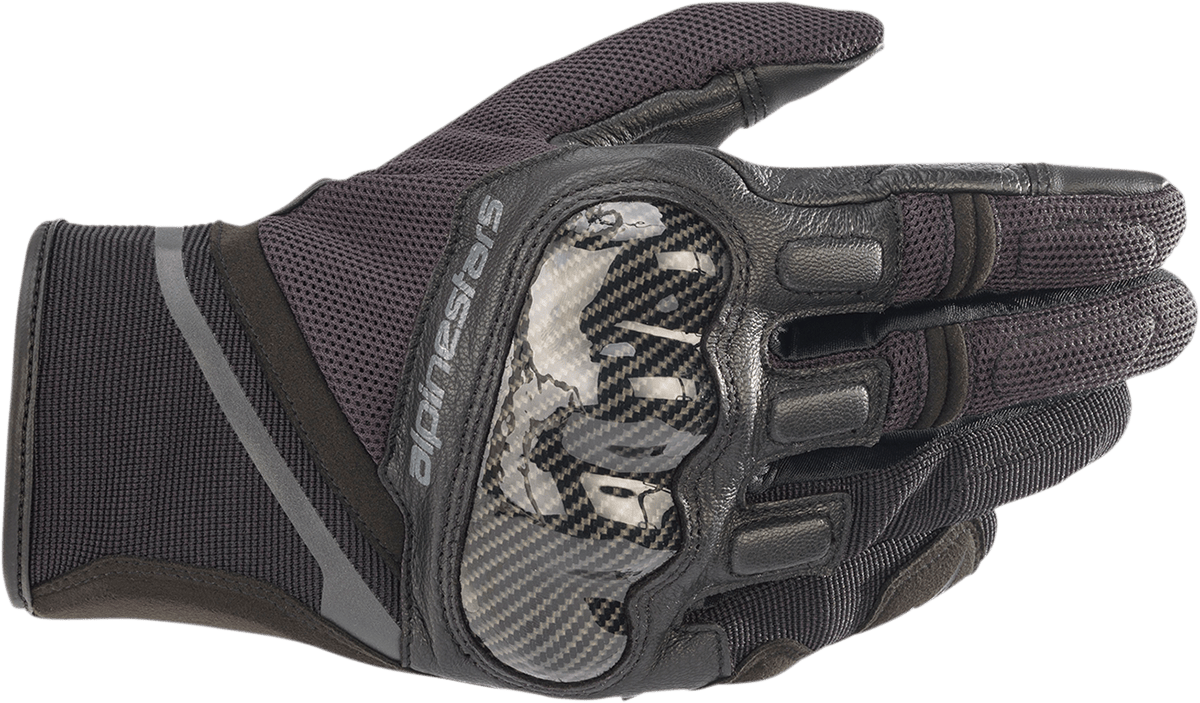 Alpinestars Chrome Gloves - Black & Tar Gray, Small - Part 3568721-1169-S - Kelly Motorsports