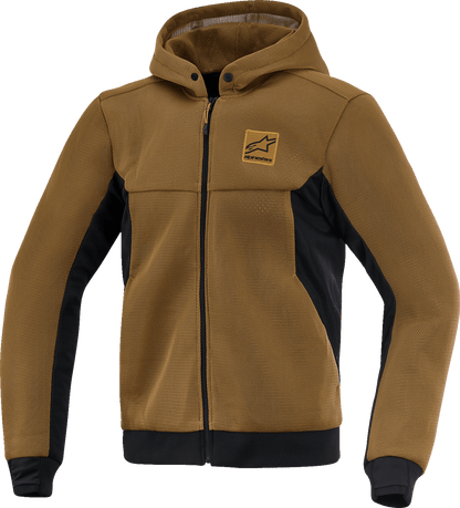 Alpinestars Chrome Super Airflow Hoodie 2XL - Utility Brown/Black Part 4200226-8056 - Kelly Motorsports