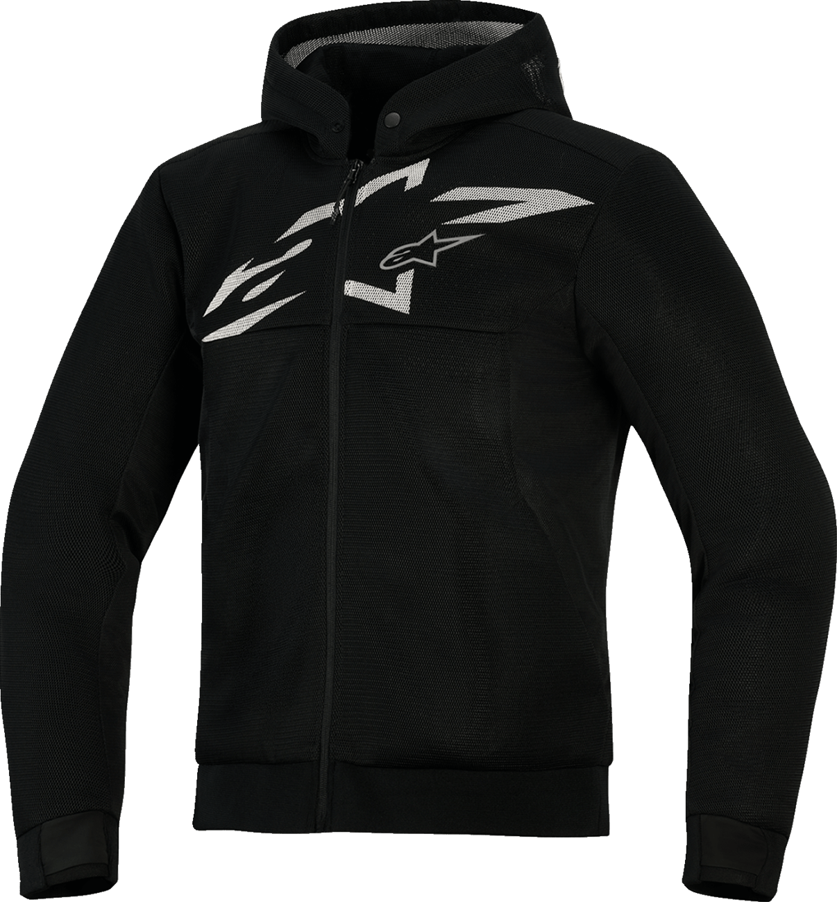 Alpinestars Chrome Super Airflow Hoodie 4XL - Black, Dark Gray & White - Kelly Motorsports