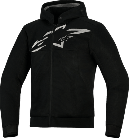 Alpinestars Chrome Super Airflow Hoodie 4XL - Black, Dark Gray & White - Kelly Motorsports