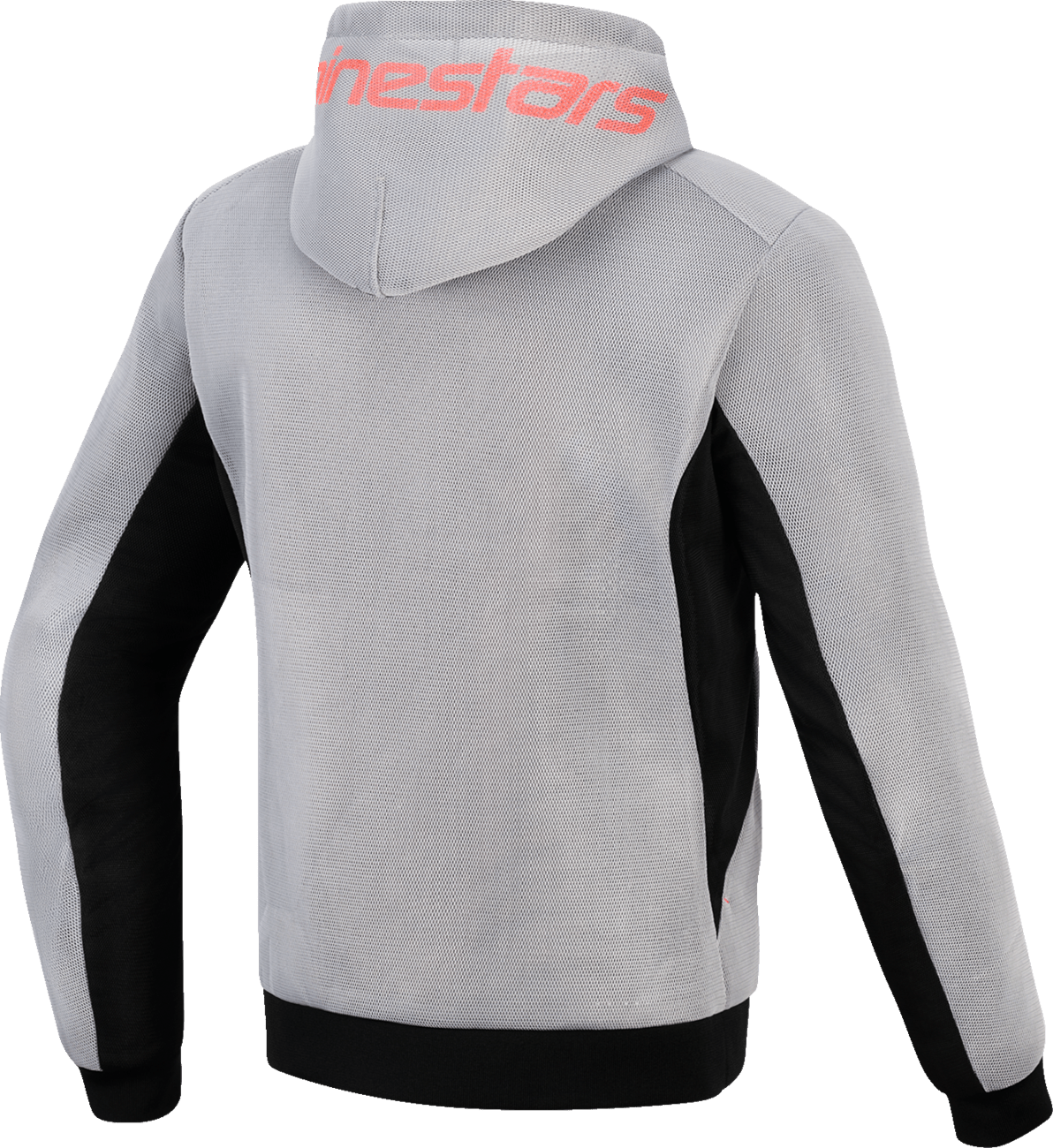 Alpinestars Chrome Super Airflow Hoodie - Black, Mid Gray & Red Fluo - XL 4200226-1196-XL - Kelly Motorsports