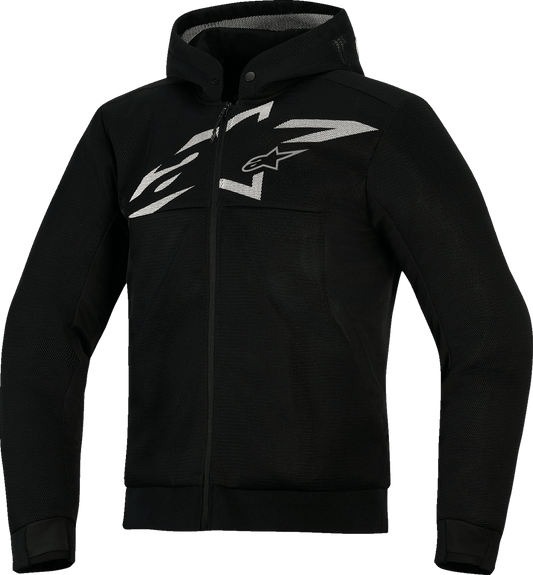 Alpinestars Chrome Super Airflow Hoodie - Black/Dark Gray/White Medium (Part Number 4200226-102-M) - Kelly Motorsports