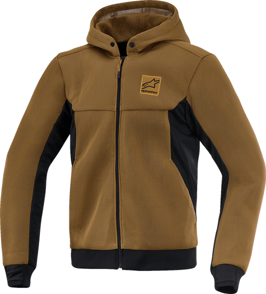 Alpinestars Chrome Super Airflow Hoodie - Utility Brown/Black Large (Part 4200226-8056-L) - Kelly Motorsports