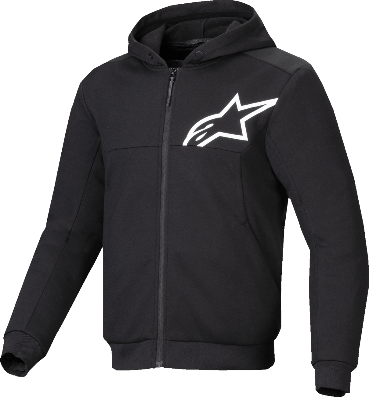 Alpinestars Chrome v2 Sport Hoodie Black/White 4200325-12 - Kelly Motorsports