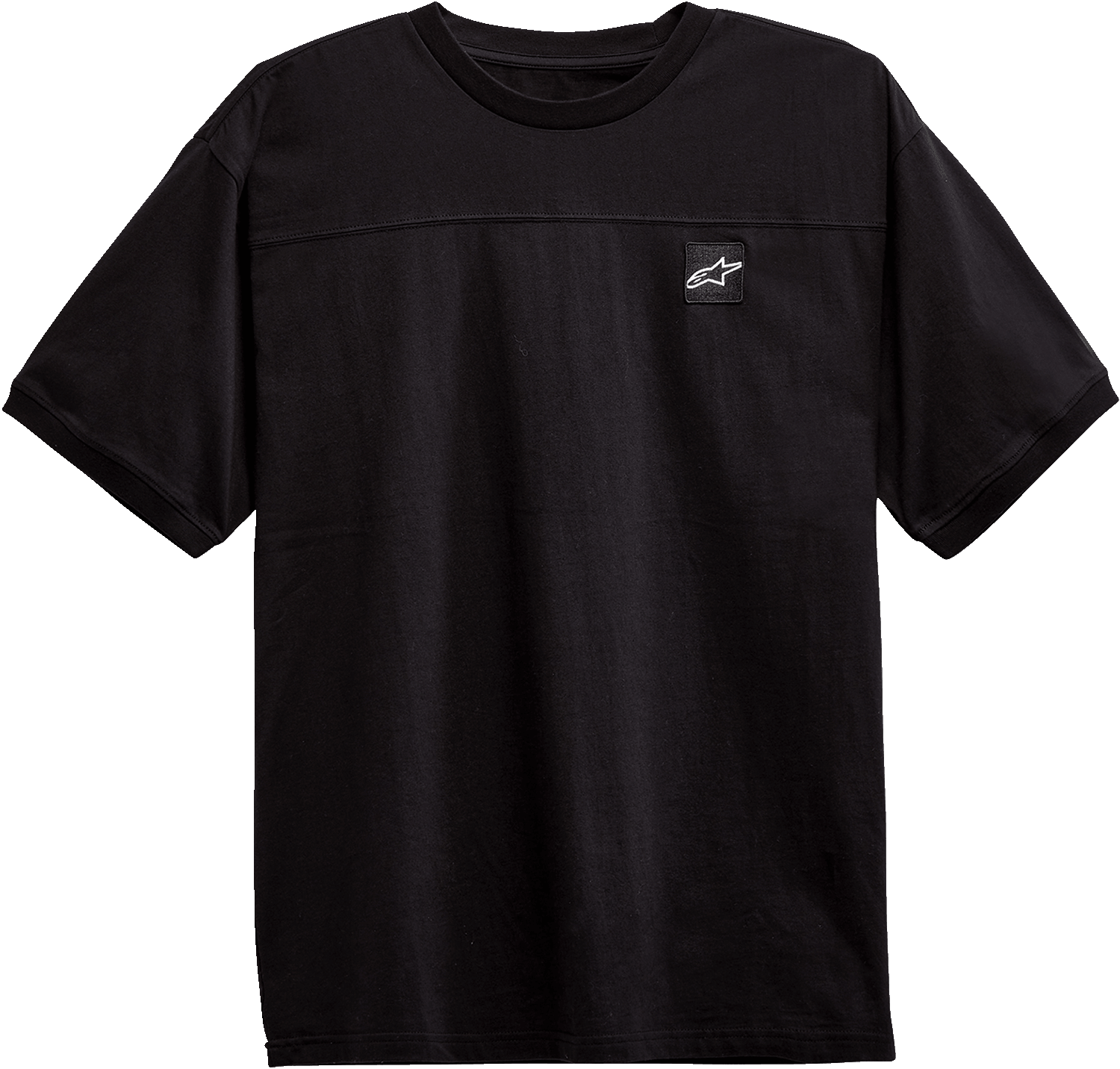 Alpinestars Chunk Knit T-Shirt - Black, Medium, 100% Jersey Cotton - Model 12137210210M - Kelly Motorsports