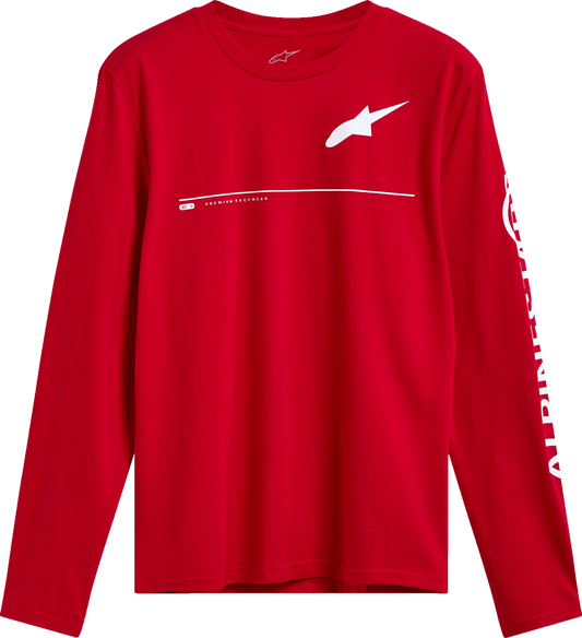 Alpinestars Committed Long-Sleeve CSF T-Shirt – Red, Large, Part Number 1215-71200-30-L - Kelly Motorsports