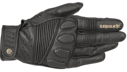Alpinestars Crazy Eight Heritage-Inspired Full Grain Leather Motorcycle Gloves - Kelly Motorsports