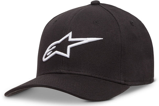 Alpinestars Curve Hat Black/White L/XL 1017-81010-1020-L/XL - Kelly Motorsports