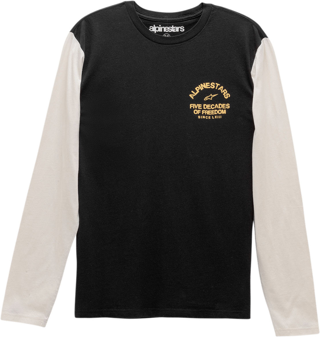 Alpinestars Decades Long-Sleeve T-Shirt in Black, Size XL - 12117400910XL - Kelly Motorsports