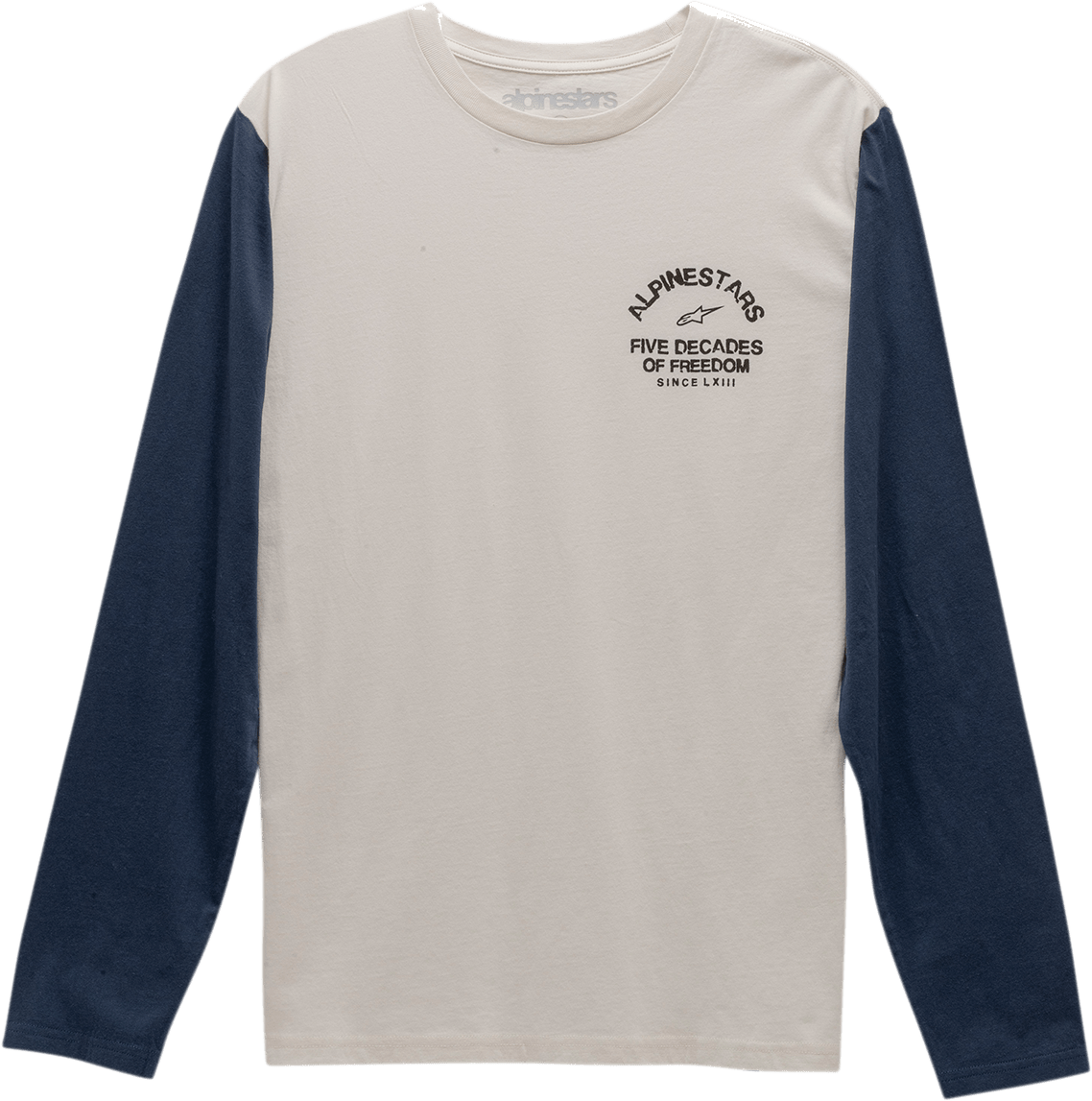 Alpinestars Decades Long-Sleeve T-Shirt - Natural Large 12117400991L - Kelly Motorsports
