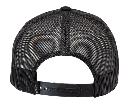 Alpinestars Delivery Trucker Hat - Black/Black, Part Number 1213810101010OS - Kelly Motorsports