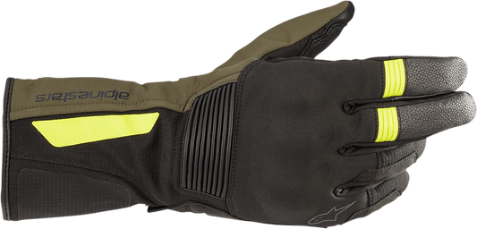 Alpinestars Denali Aerogel Drystar® Gloves - Black Forest/Fluo Yellow, Large (Part 3526922-1685-L) - Kelly Motorsports
