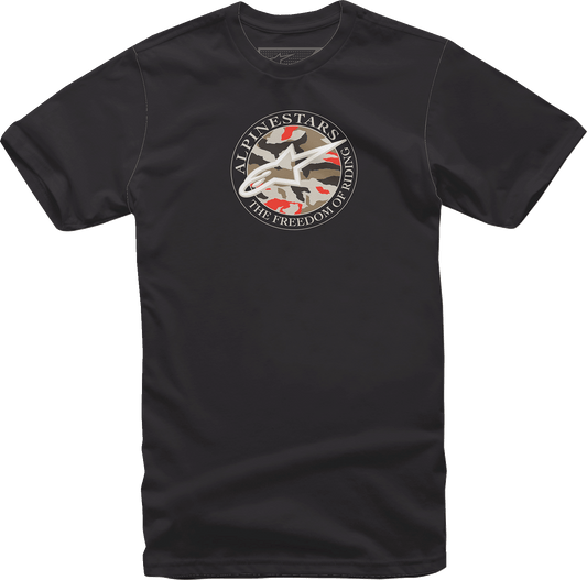 Alpinestars Dot Camo T-Shirt - Black, Medium - Part Number 12137266010M - Kelly Motorsports