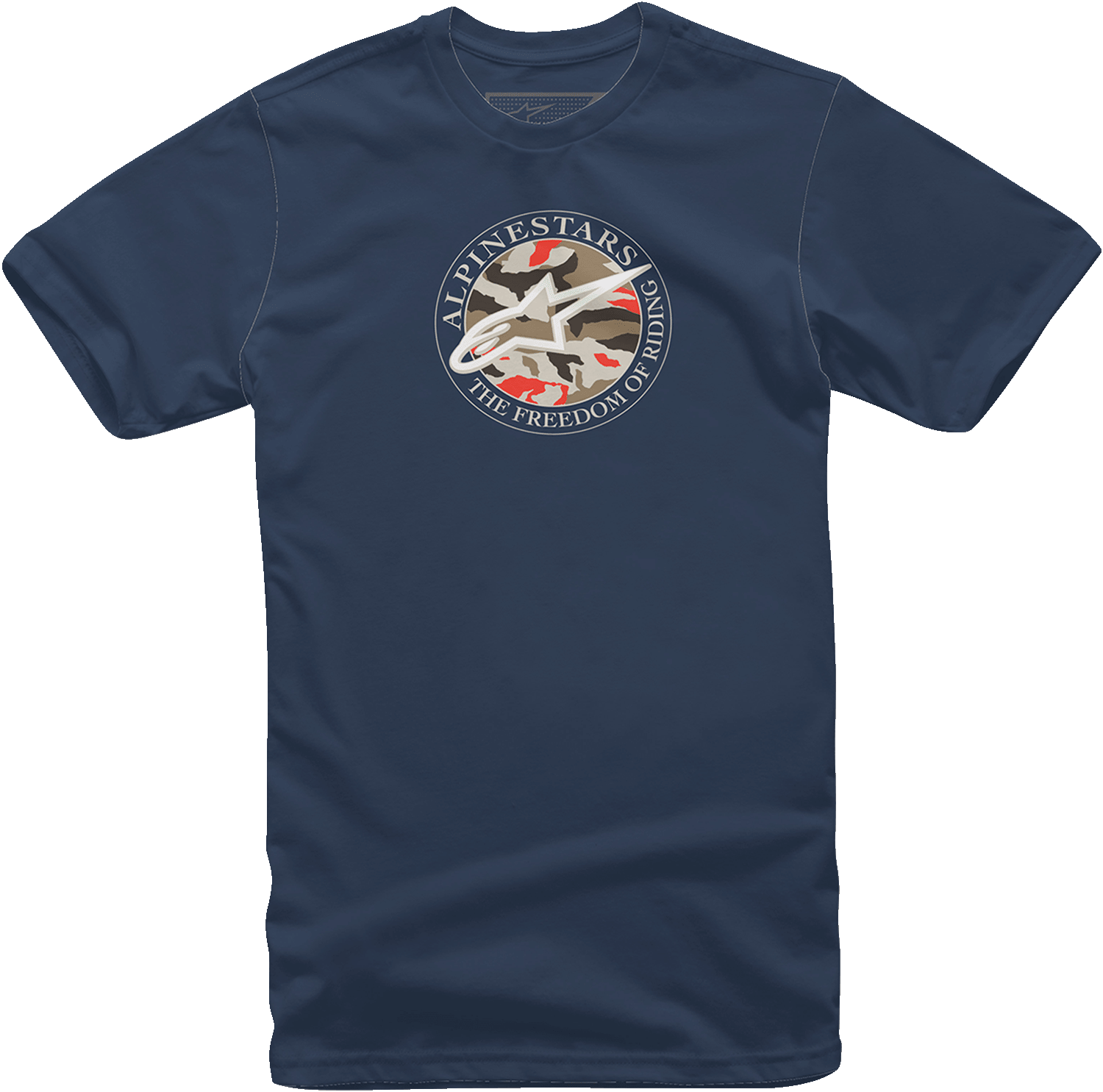 Alpinestars Dot Camo T-Shirt - Navy Medium - Part Number 12137266070M - Kelly Motorsports