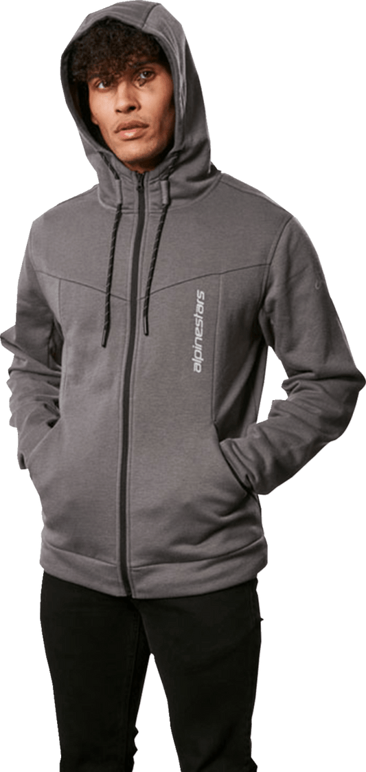 Alpinestars Era Hoodie - Dark Gray Medium | Recycled Polyester and Cotton Blend - Kelly Motorsports