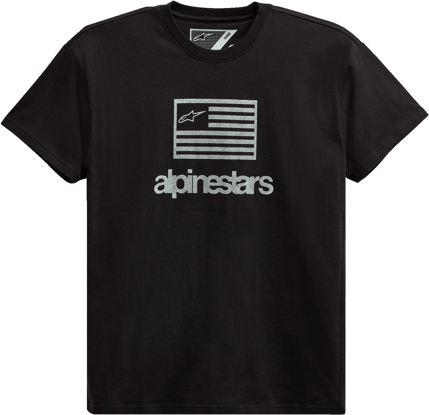 Alpinestars Flag T-Shirt - Black - Medium (Part Number 12137262010M) - Kelly Motorsports
