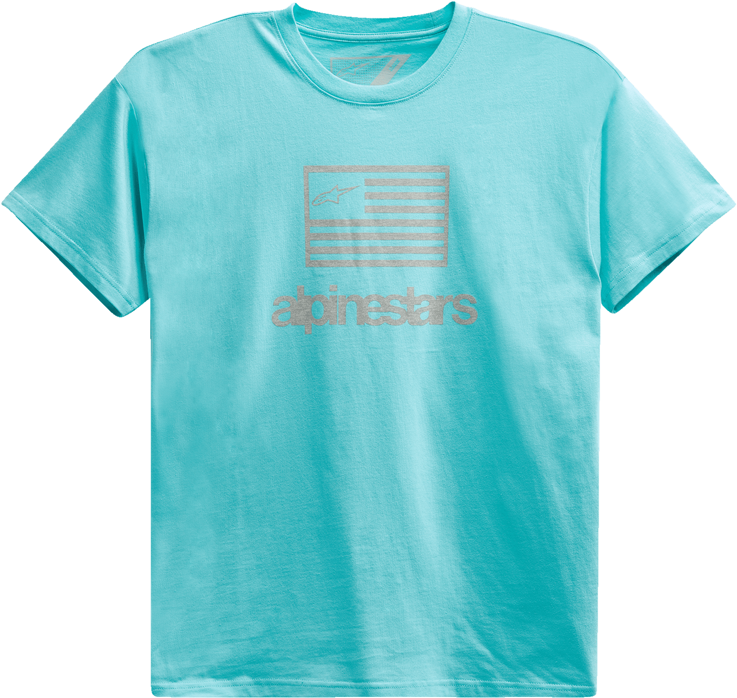 Alpinestars Flag T-Shirt - Light Aqua Large - 1213726207206L - Kelly Motorsports