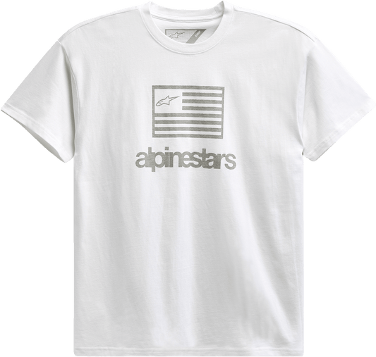 Alpinestars Flag T-Shirt - White, 2XL, 12137262020XXL - Kelly Motorsports