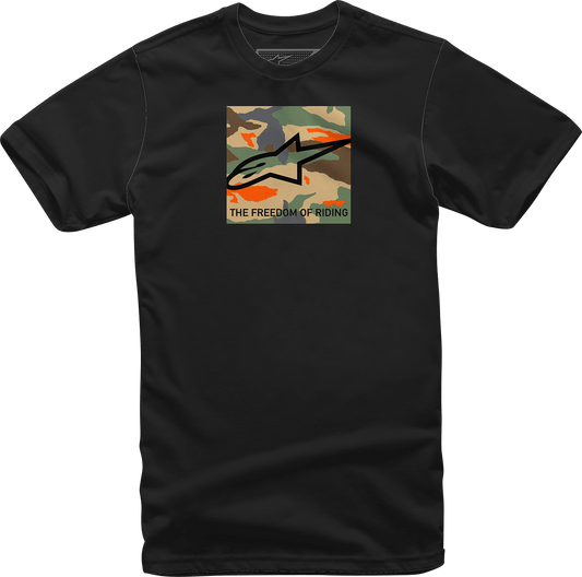 Alpinestars Free Camo T-Shirt - Black, XL - 1232-72220-10XL - Kelly Motorsports