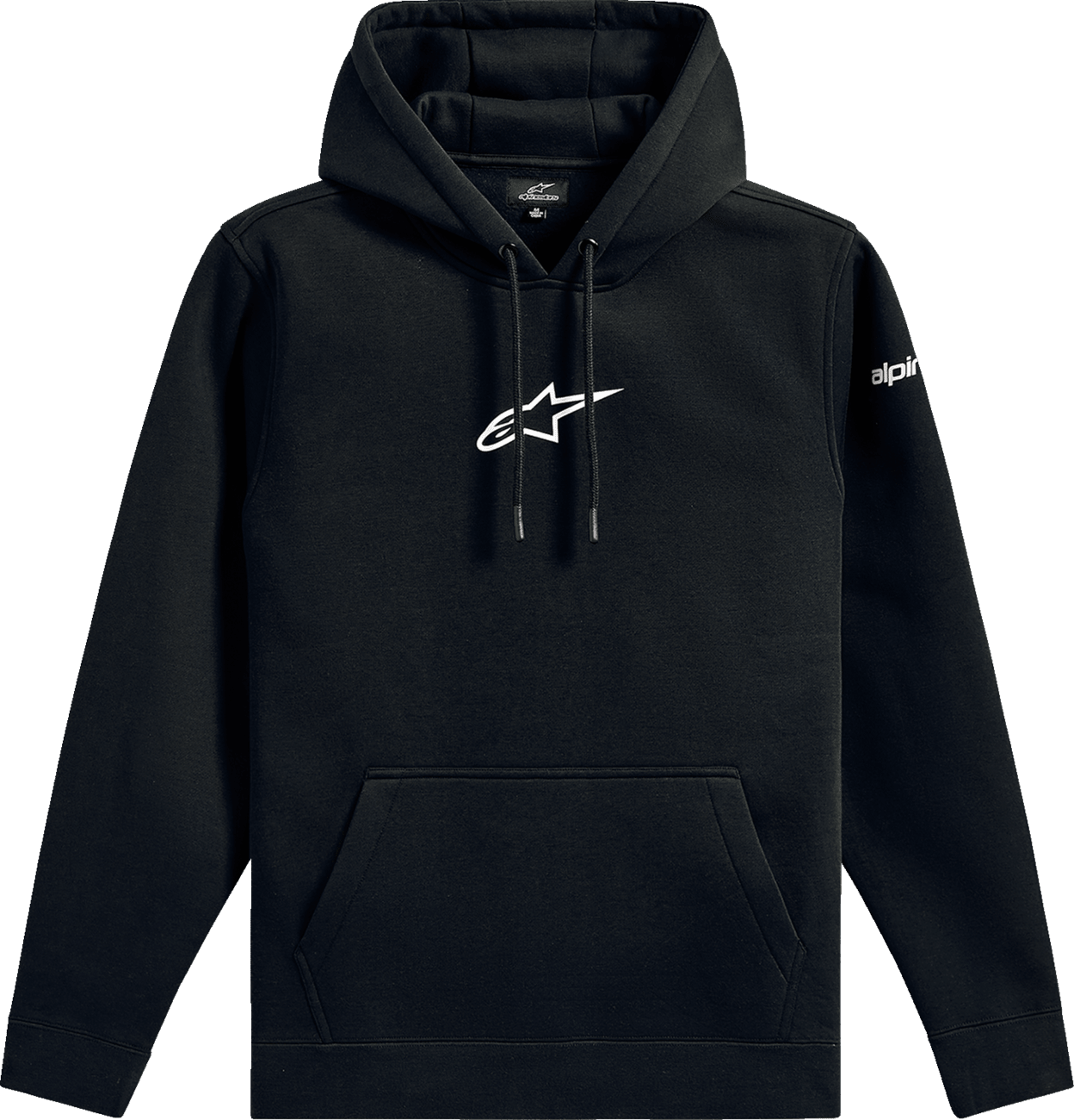 Alpinestars Frontal Pullover Hoodie in Black - Medium, Part Number 1235-51610-10-M - Kelly Motorsports