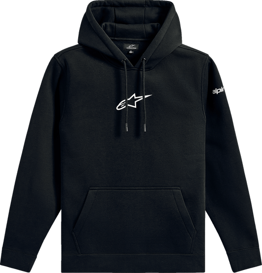 Alpinestars Frontal Pullover Hoodie in Black - Medium, Part Number 1235-51610-10-M - Kelly Motorsports