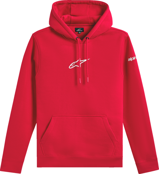 Alpinestars Frontal Pullover Hoodie - Red, Large, Part No. 1235-51610-30-L - Kelly Motorsports