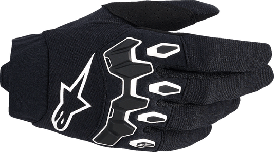 Alpinestars Full Bore V2 Gloves - Black/White, Medium (Part 3560426-12-M) - Kelly Motorsports