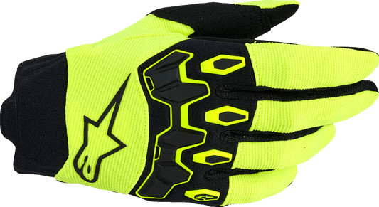Alpinestars Full Bore V2 Gloves - Fluo Yellow/Black - Large 3560426-551-L - Kelly Motorsports