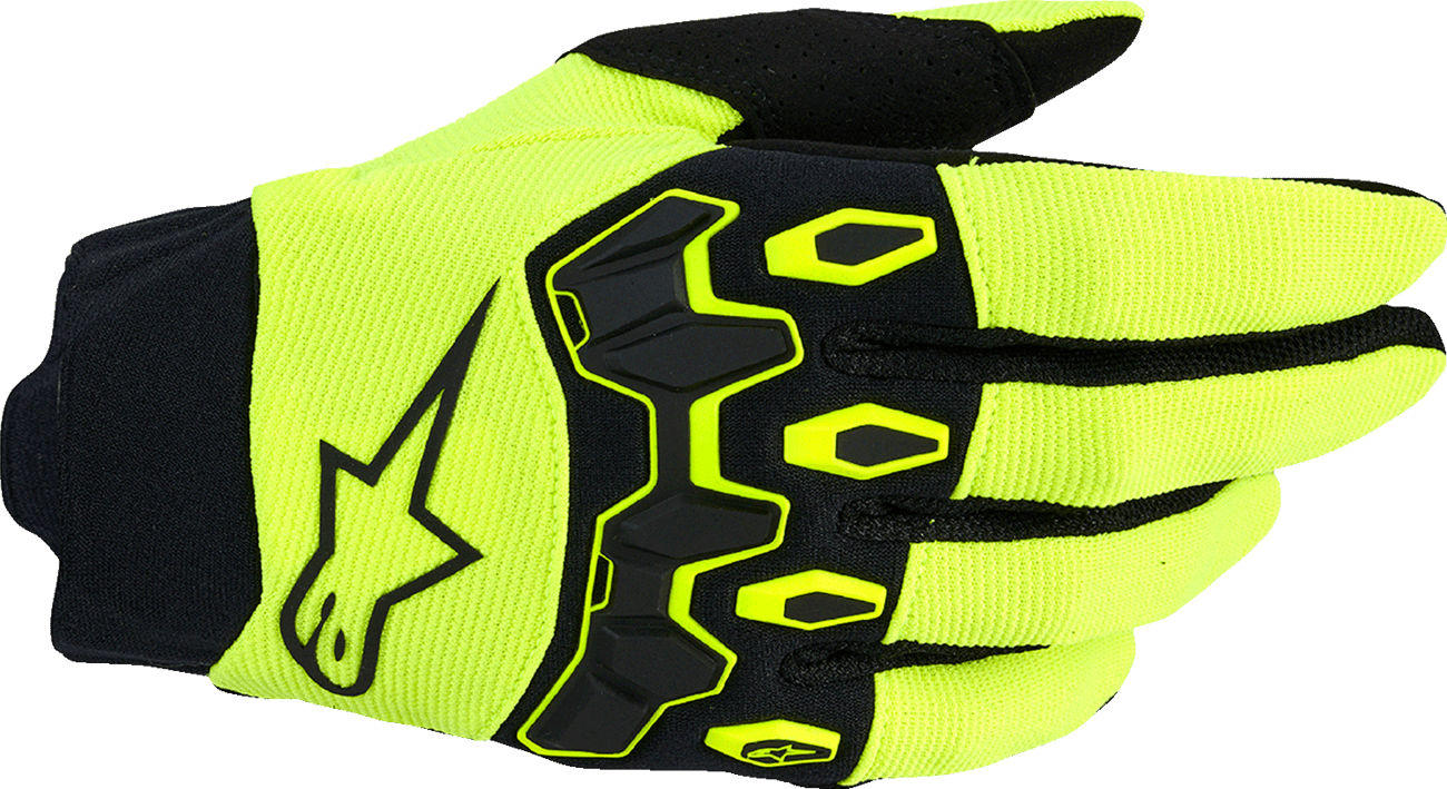 Alpinestars Full Bore V2 Gloves - Fluo Yellow/Black - Medium - Kelly Motorsports