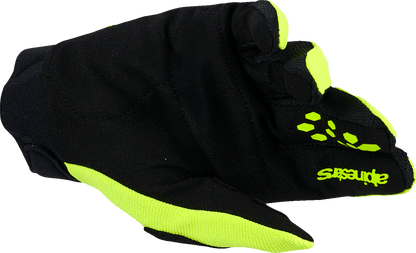 Alpinestars Full Bore V2 Gloves – Fluo Yellow/Black, Size XL (Part No. 3560426-551-XL) - Kelly Motorsports