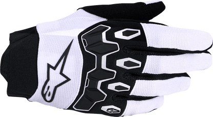 Alpinestars Full Bore V2 Gloves - Medium Light Gray/Black for Motocross and Off-Road Riding - Kelly Motorsports