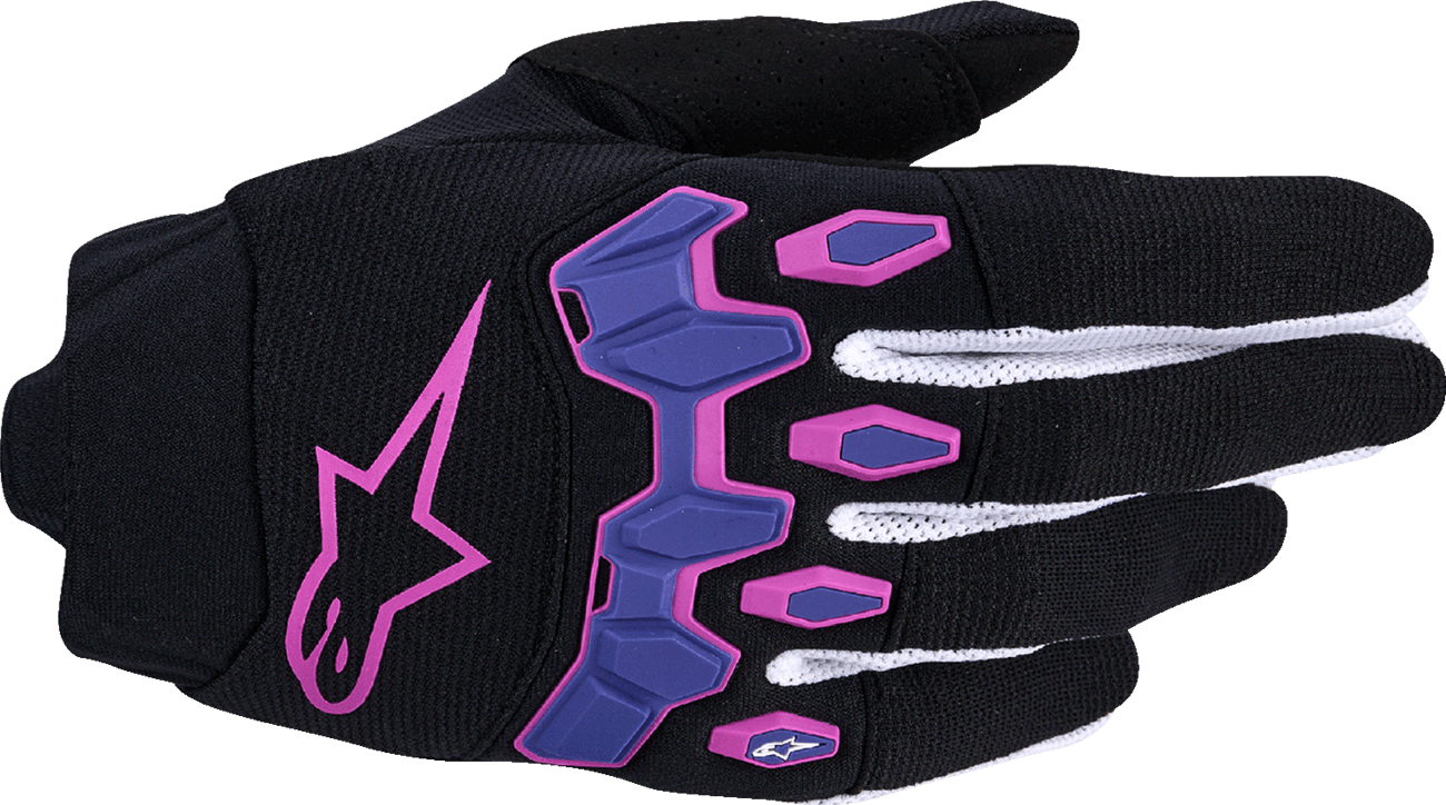 Alpinestars Full Bore V2 Gloves - Purple/Black Medium (Part Number 3560426-381-M) - Kelly Motorsports
