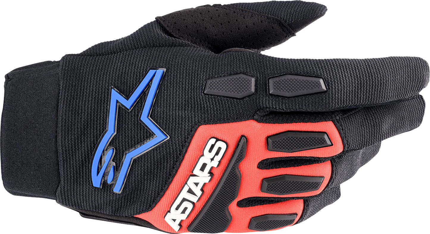 Alpinestars Full Bore XT Gloves - Medium Black, Bright Red & Blue - Part 3563623-1317-M - Kelly Motorsports