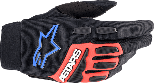 Alpinestars Full Bore XT Gloves - Medium Black, Bright Red & Blue - Part 3563623-1317-M - Kelly Motorsports